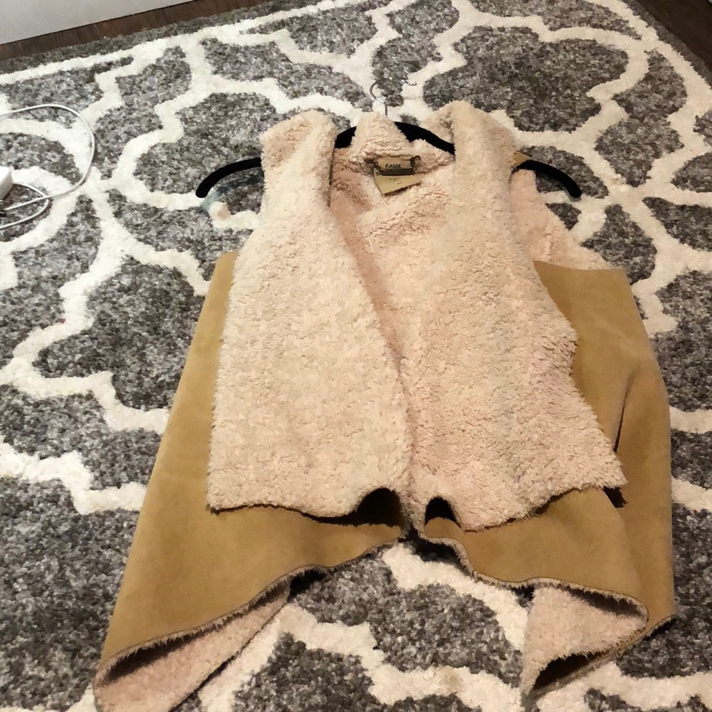 Faux fur vest